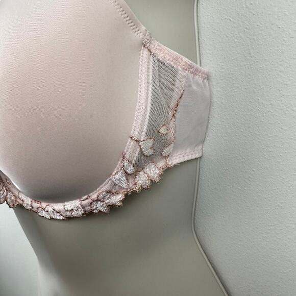 Marie Jo Leda Padded Plunge Bra Glossy Pink 36E - Picture 6 of 13